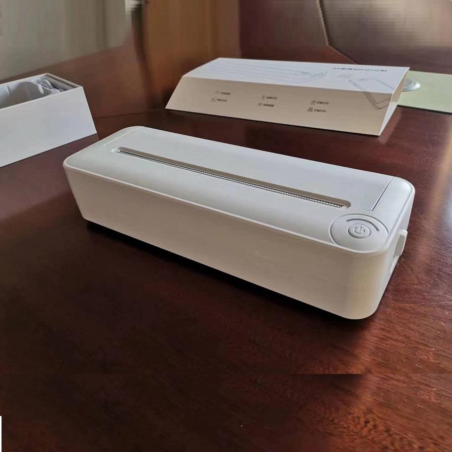 Термопринтер А4, беспроводной бесчернильный Bluetooth-принтер, портативный студенческий домашний тест, бумага, мини-принтер, 200 точек на дюйм + бумага для печати