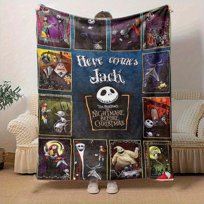1pc, Here Comes Jack Home Decor Blanket, Perfect as a Sofa Throw, Outdoor Blanket, or Gift, Flannel Coverlet