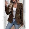 Women S Casual Short Blazer Retro Lily Jacquard Slim Fit