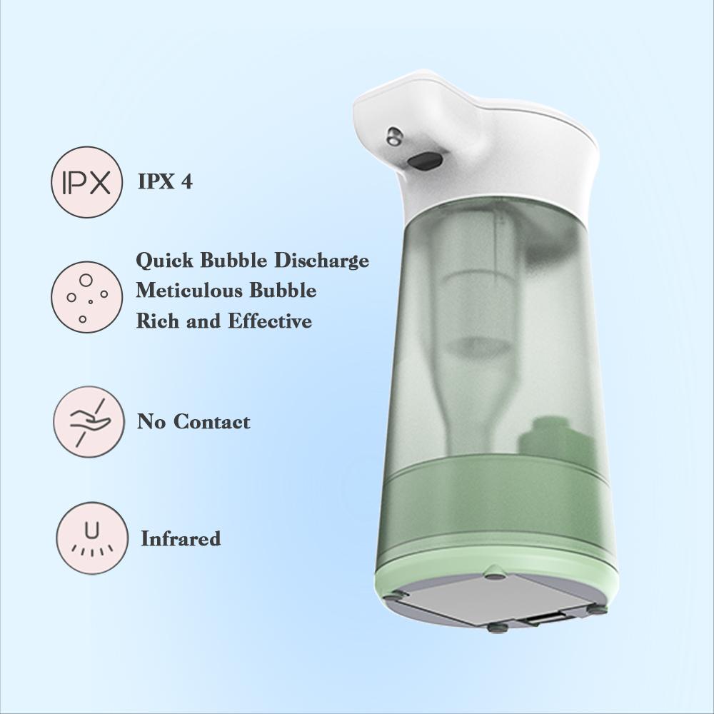 Pump Bottle Automatic Touchless ABS Foam Soap Dispenser with Sensor Smart 280ml Hotel & Toilet Use 1 Year Warranty Modern Design