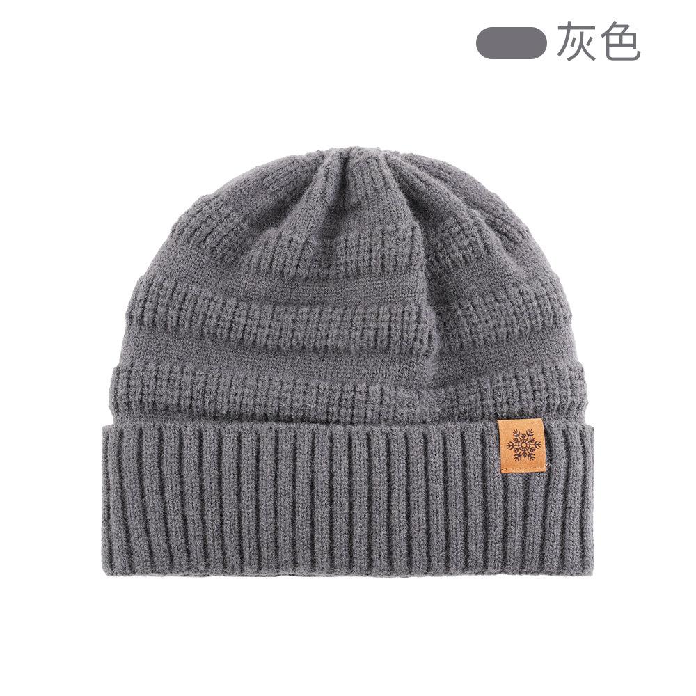 Knitted hat, scarf and gloves three-piece set, European and American men's winter cold-proof warm suit outdoor cycling, knitted hat