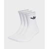 Adidas Trefoil Cushion Crew Socks White 3 Pack Ij5616