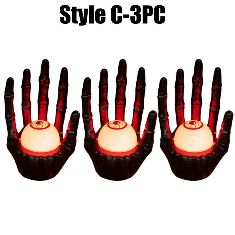 Жуткая атмосфера декор Хэллоуин тыквенный светильник рука призрака свет новый реквизит жуткая обстановка решение для украшения вечеринки