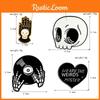 Creative Halloween Skull Brooch For Men And Women Unique Alloy Skeleton Pin Accessory