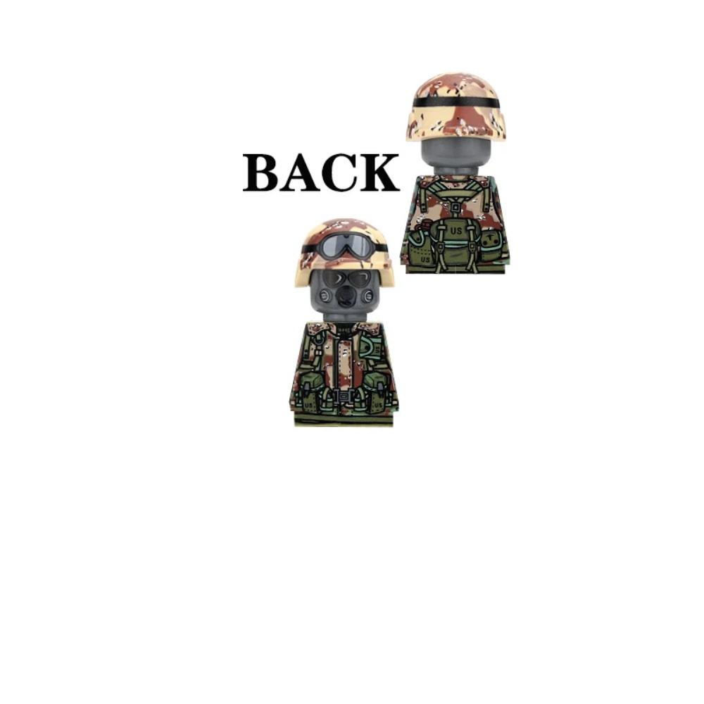 Детали солдат 101-й воздушно-десантной дивизии США, конструктор, офицер, армейский воин, пехота, военные аксессуары, оружие, кирпичики, игрушки GR03