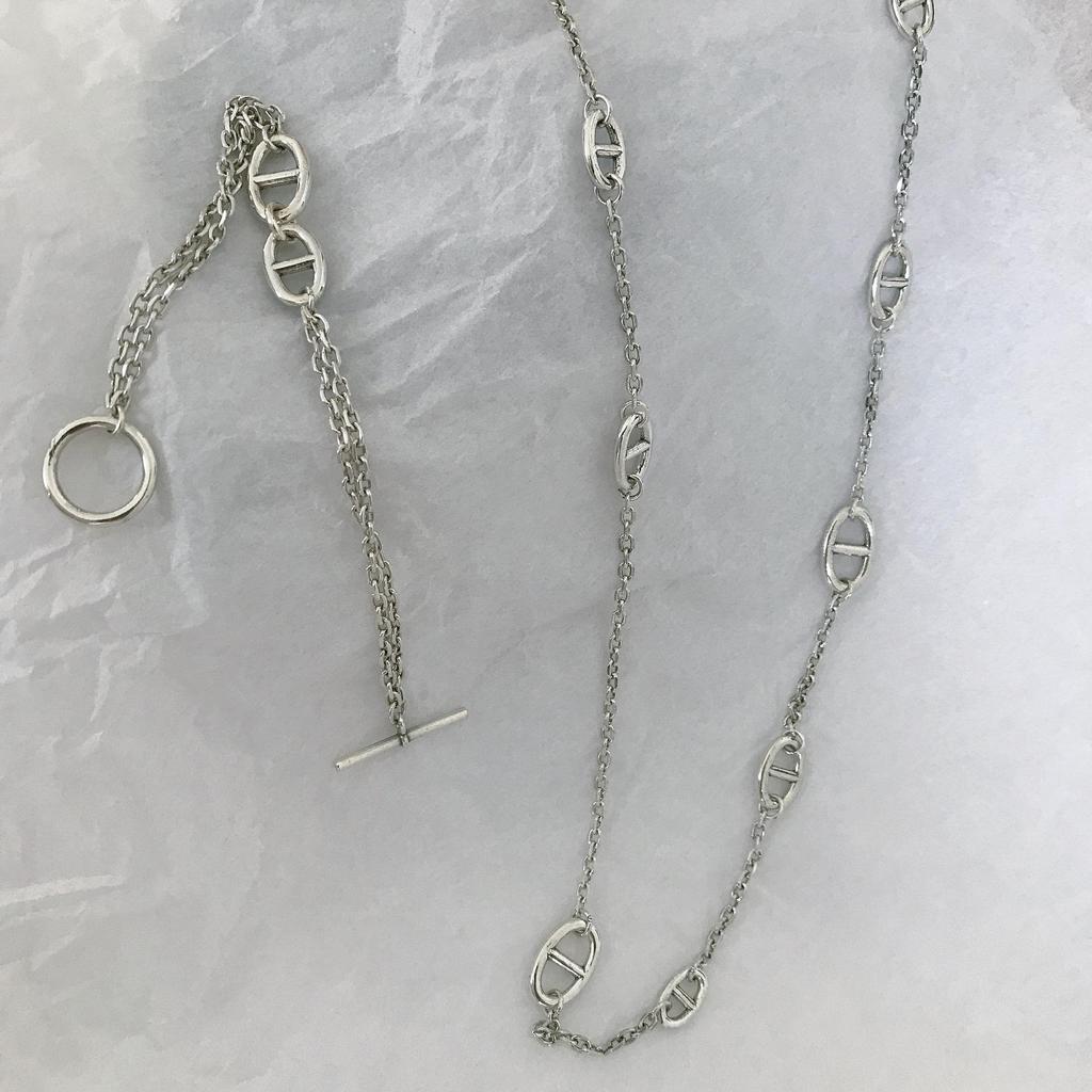 Браслет и цепочка для свитера из серебра 925 пробы в форме свиного носа из Южной Кореи