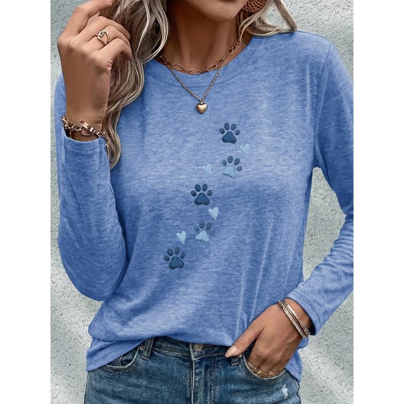 Women's casual sports long-sleeved T-shirt