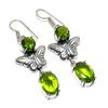 Peridot Gemstone 925 Sterling Silver Jewelry Earring 2.21"