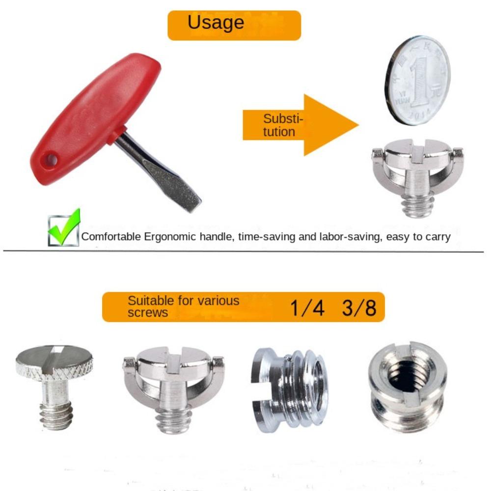 Carbon Steel T Handle ABS Plastic T Bar T-bar Grip Flat Head Screwdriver Film Sets