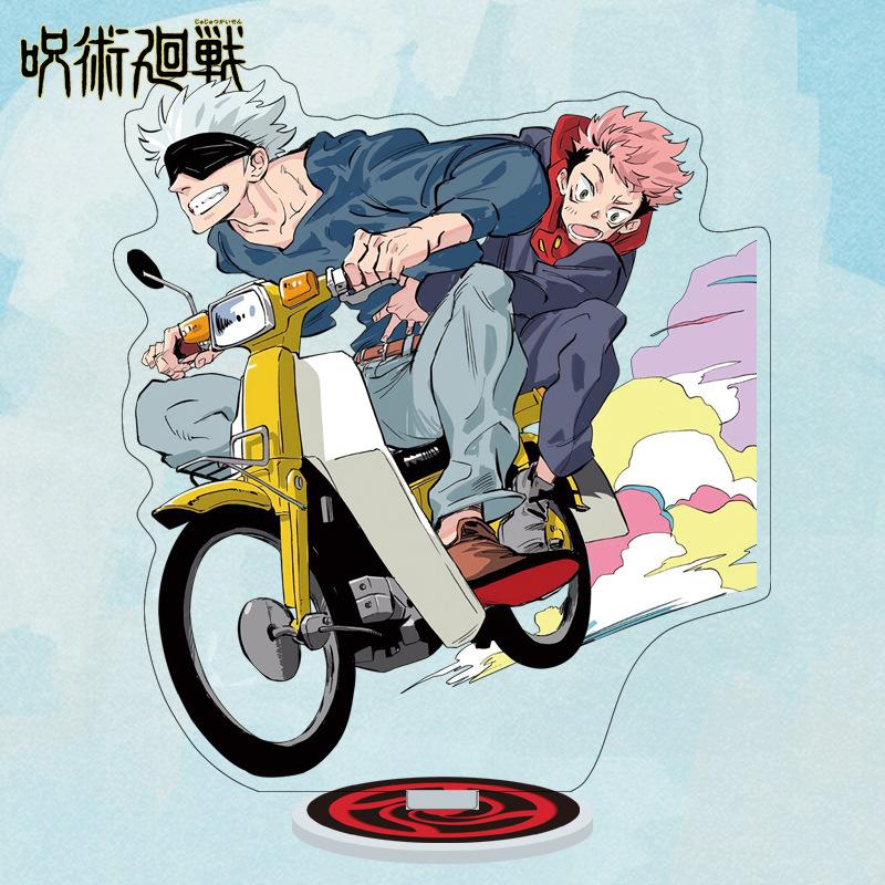 Мультяшные аниме фигурки Jujutsu Kaisen Акриловая подставка Манга Фигурки Годжо Сатору Гаражные наборы GK Украшения Декорация Игрушка