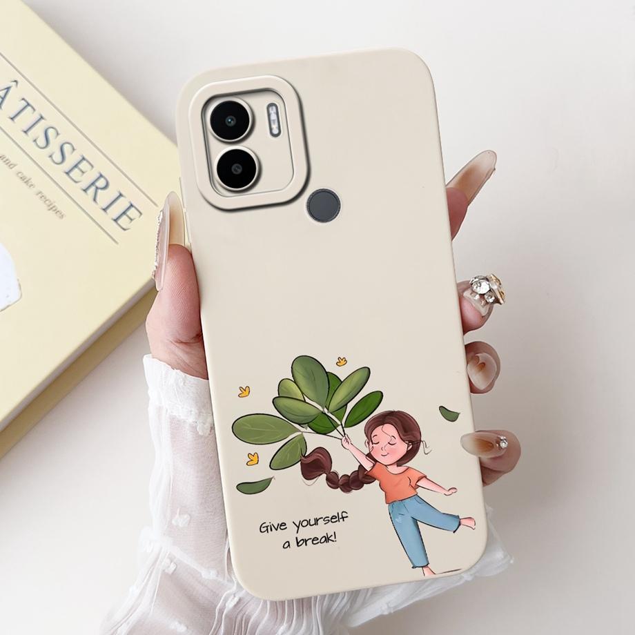 Чехол для Xiaomi Redmi A1+ A2+ A1 A2 A3 A3X A3 Pro Funda Redmi A5 A4 С рисунком Сердце Бантик Цветочный Мотив Чехол Мягкий Силикон