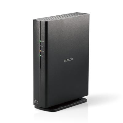 Elecom Маршрутизатор Wi-Fi Wireless LAN 11ax 11ac IPv6 совместимый AX3000 проводной гигабитный монтируемый Beamforming Z черный Wi-Fi6 / (IPoE) 2402+574 Мбит/с Вертикальный/Стена