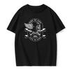 Summer Men's Skull Mechanic Printed T-shirt Punk Street Hip-hop Round Neck Short-sleeved T-shirt Men's Tops Trendy New Style