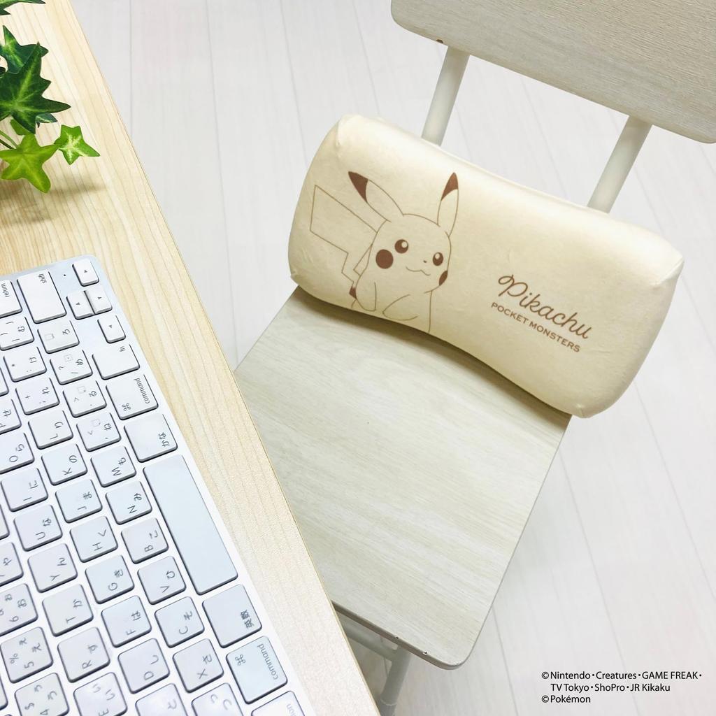 MORIPiLO Morishita подушка с эффектом памяти Pokemon Pikachu 15x31 см, поясничная поддержка, мягкая игрушка, подушка с изображением персонажей Pokemon, пастельно-желтая