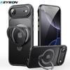KEYSION Вращающийся на 360° магнитный чехол-подставка для MagSafe для iPhone 17 17 Air Матовый прозрачный противоударный чехол на заднюю панель телефона