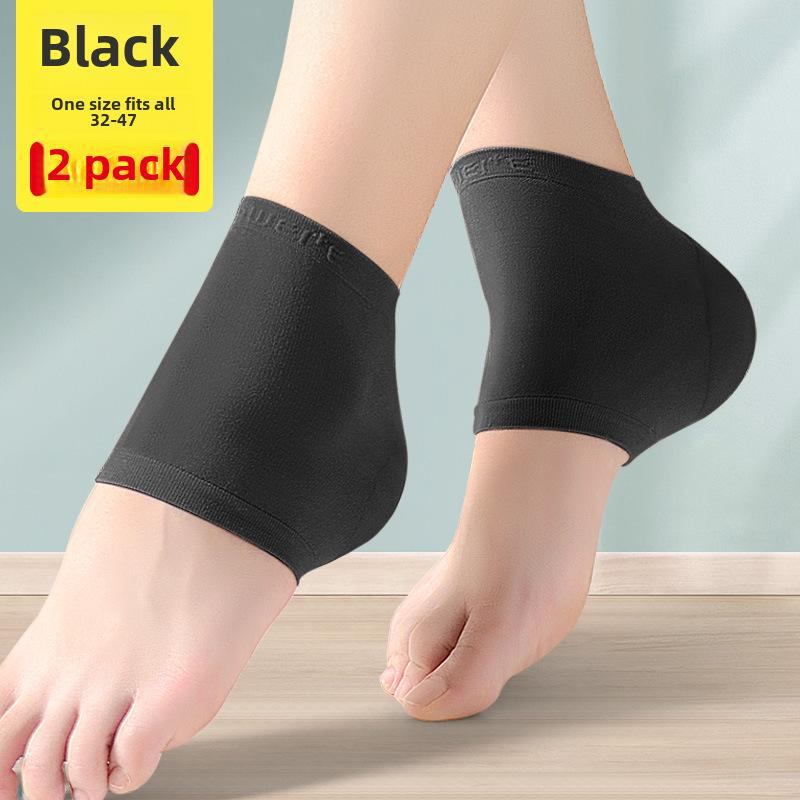 Силиконовые увлажняющие носки для защиты пяток - хлопковое покрытие против трещин для мужчин и женщин