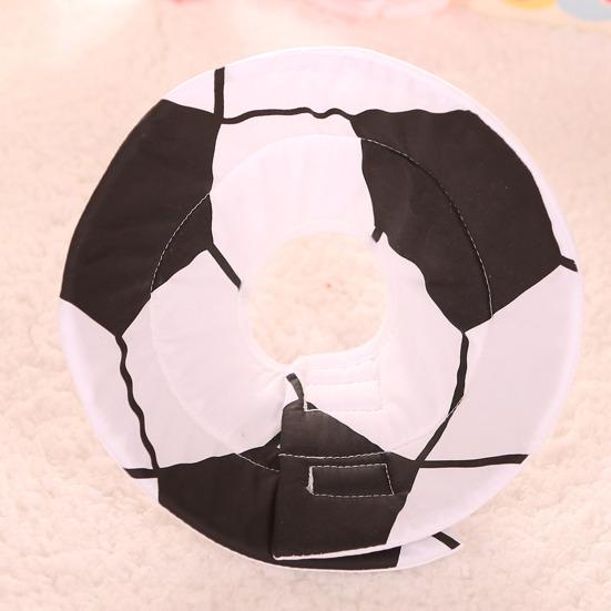 Ошейник для питомцев, мультяшный дизайн с принтом, хлопковый, против вылизывания, защитный круг против укусов для котенка