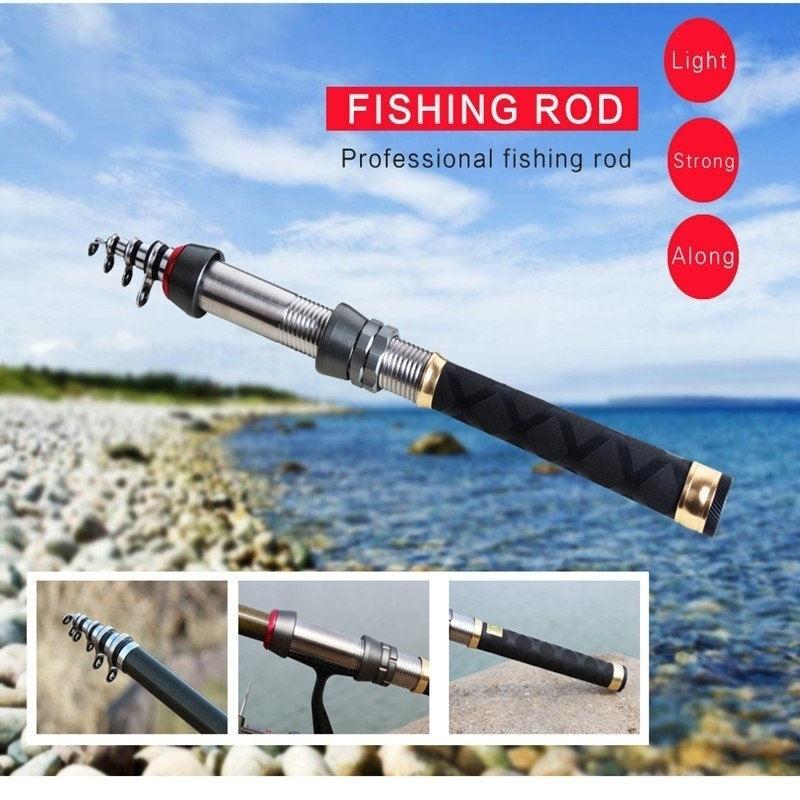 Carbon Saltwater Rod Ultra Light Telescopic Fishing Rod Surf Fishing Rod Spinning Fishing Pole