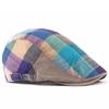 Eternal Leaf Ретро Французская Охотничья Клетка Один Размер Подходит и FT11005 Различные Кепка, Клетка, Все, Мужской Женский, (01. синий)