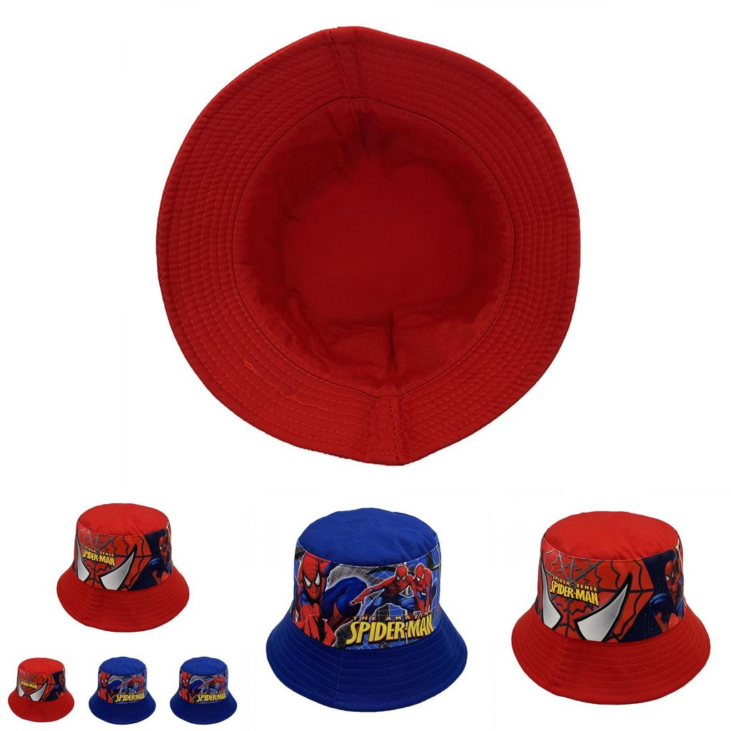 Spider Man Childrens Sun Hat With Wide Brim And Breathable Cotton For Summer