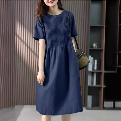 Платье женское юбка средней длины свободного кроя