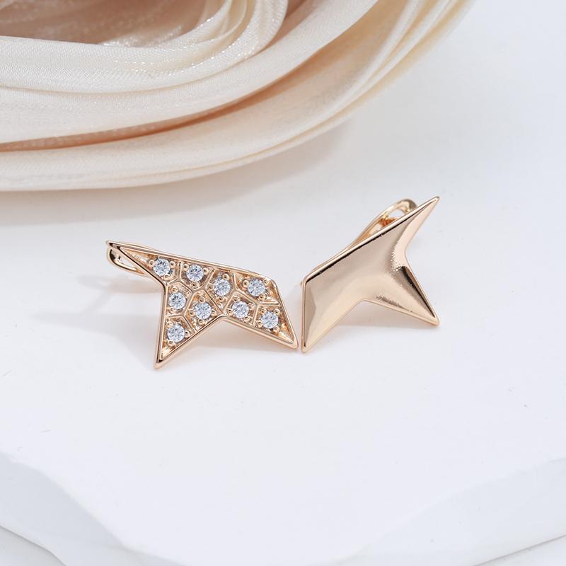 Kinel симметричные серьги-капли со звездами для женщин, модные серьги цвета розового золота