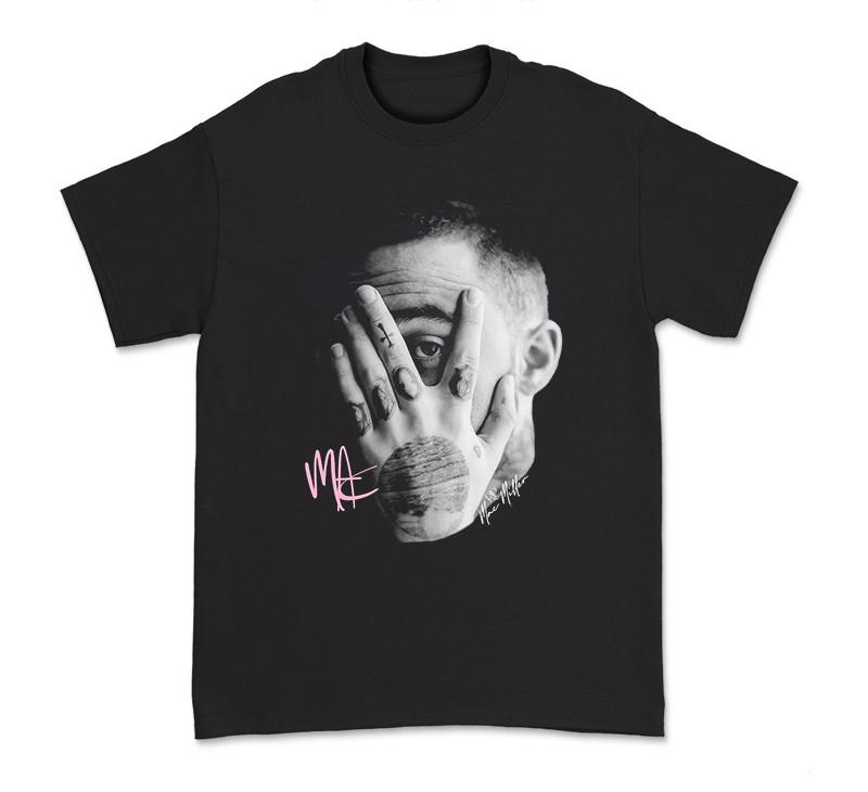 Хлопковая черная футболка Mac Miller C244 для всех размеров, унисекс