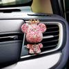 Car Air Freshener Bear Auto Rearview Mirror Pendant Cute Bear Air Vent Perfume Parfum Flavoring for Auto Interior Accessories