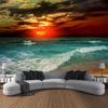 Пейзаж, пляж, закат, гобелен, настенный, большой, красивый, для спальни, для спальни