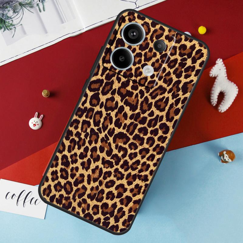 African Leopard Print Case For Xiaomi Redmi Note 12 11 10 9 8 13 Pro Plus 12S 11S 10S 9S 10A 9C 10C 12C 13C Cover