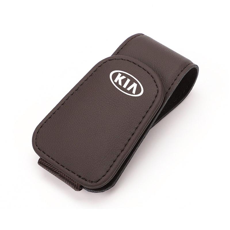 Car Leathers Glasses Clip Sun Visor Sunglasses Card Box For Kia Sportage Ceed Picanto Rio ProCeed Forte K7 K5 K8 K3 K9 Morning BK7