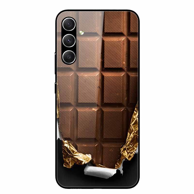 For Galaxy A16 4G 5G Case Flower Printed Tempered Glass Hard Shell Phone Cover for Samsung Galaxy A16 A 16 Bumper Case Shell New