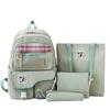 Комплект из четырех школьных ранцев, женский рюкзак большой вместимости для кампуса, студенческий дорожный рюкзак
