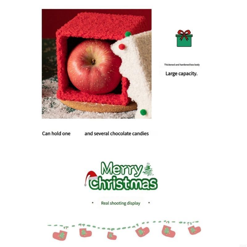 Handmade DIY Christmas Gift Box Recyclable Cardstock Lambswool Festival Decoration Storage HX6C