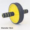 18cm Dual-Color Abdominal Wheel Roller for Fitness Training