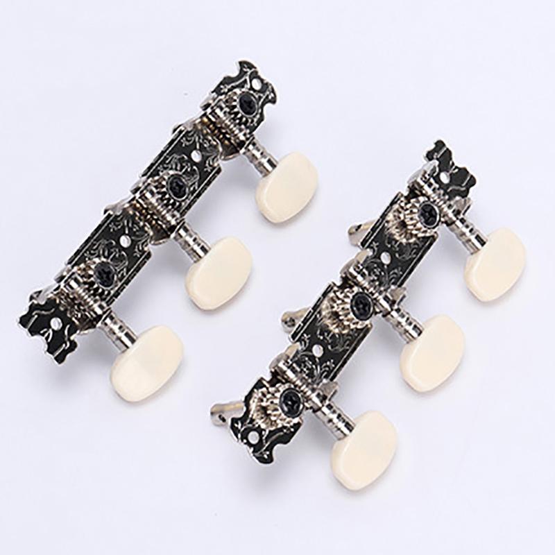 1 пара 3R3L колков для гитарных струн, колки для настройки, ключи, тюнеры с белой кнопкой, прочные аксессуары для колков для настройки гитары