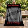 Detroit Red Wings blanket Flannel Blanket Soft Cozy Plush Throw for Sofa Bed Lightweight Home Decoration Gifts for Christmas various holidays