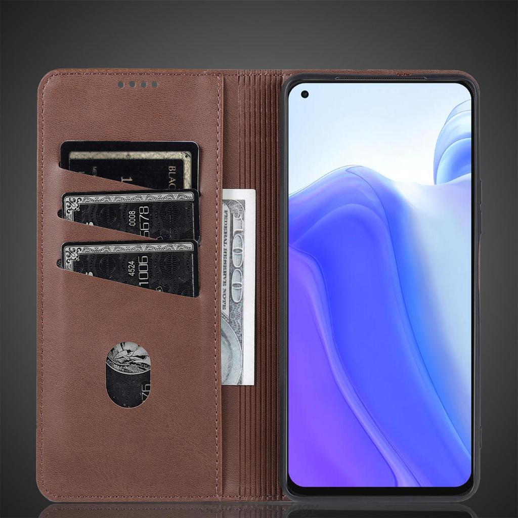 Магнитный адсорбционный кожаный чехол для Xiaomi Mi 10T 5G / Xiaomi Mi 10T Pro 5G Flip Cover Защитный чехол Fundas Coque
