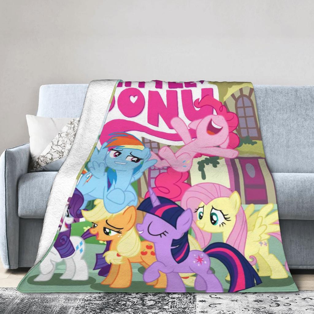 My Little Pony Дружба — это магия Мягкое Теплое Одеяло Детское Взрослое Плюшевое Одеяло с Рисунком Домашний Декор Фланелевый Чехол для Дивана Кровати