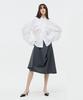 Bedermi Asymmetric Draped Midi Skirt
