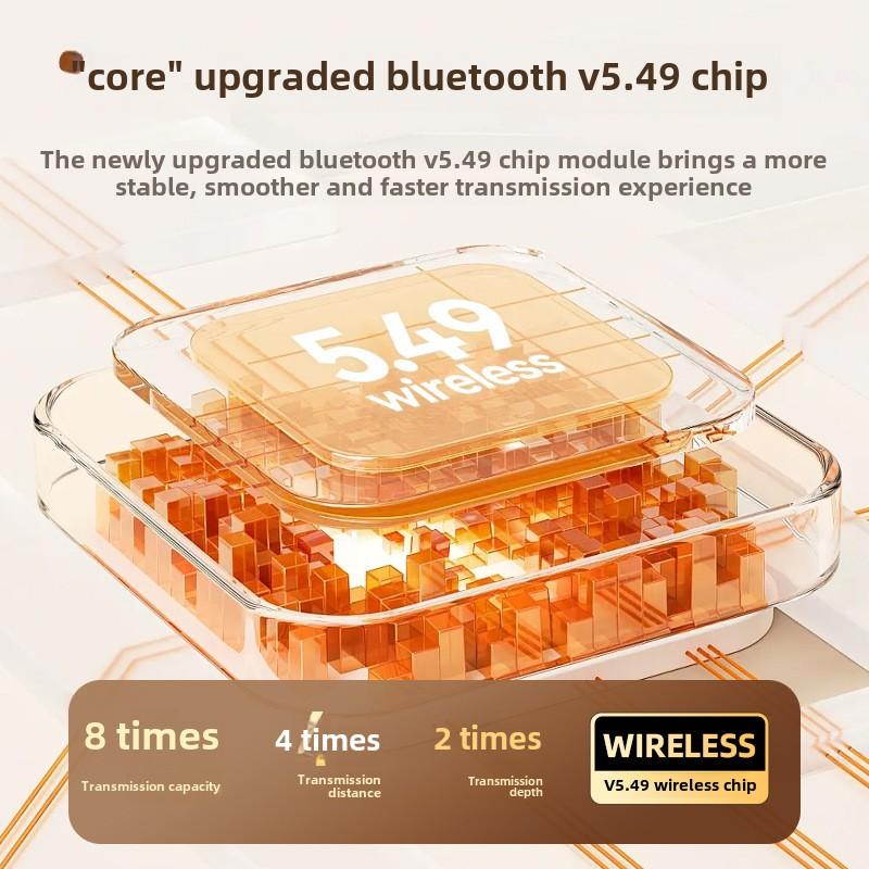 Open Wireless AI Translation Bluetooth Headset Air-bone Conduction Hanging Ear Headset for Running