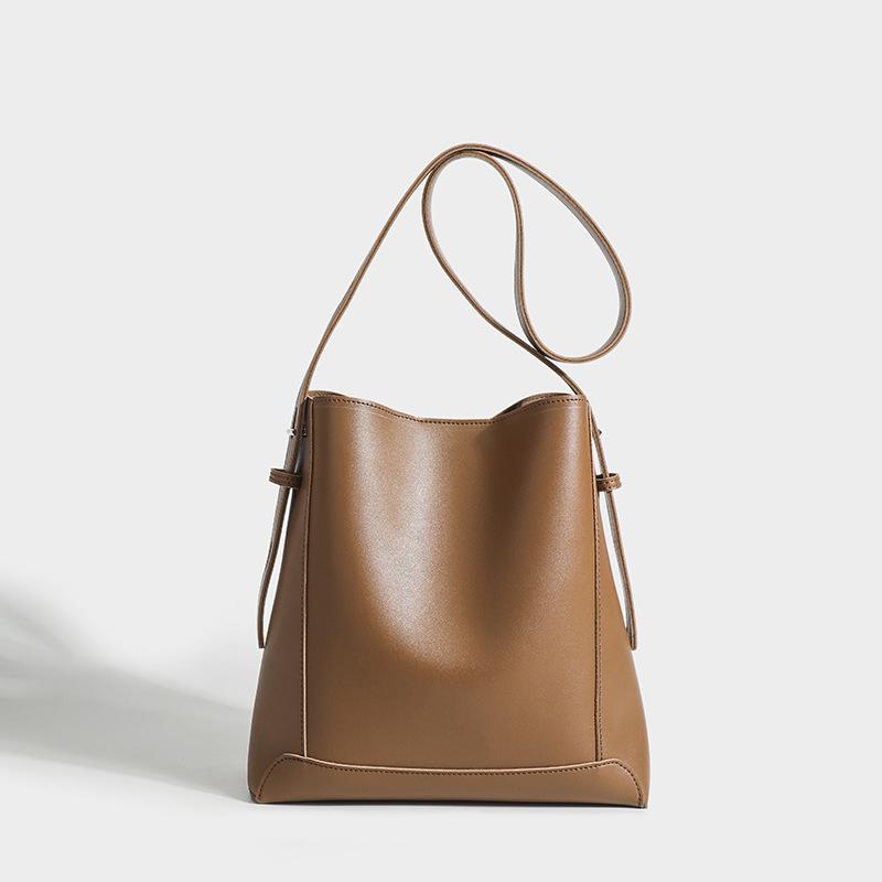 Весна и Лето Новая Универсальная Простая Сумка для Поездок Большая вместимость Сумка для мамы Одноплечевая Подмышечная Сумка-ведро Сумка через плечо для женщин