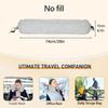 Neck Pillow Airplane Stuffable Travel Neck Pillow with Hood Fillable Storage Bag for Sleeping Home Car Plane Hotel Camping