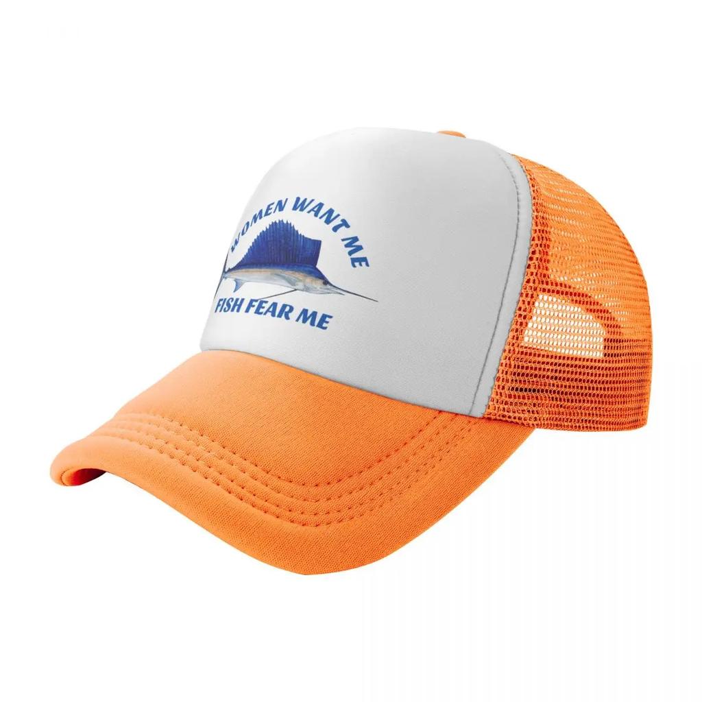 Women want me, fish fear me Baseball Cap custom caps Thermal Visor fishing caps man Caps Male Women's