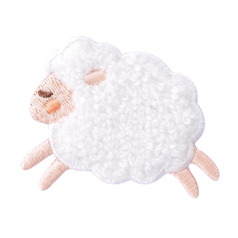 Sheep Plush Stripes Bear For Baby Sew On Applique Badges Iron On Patches Stickers On Clothes