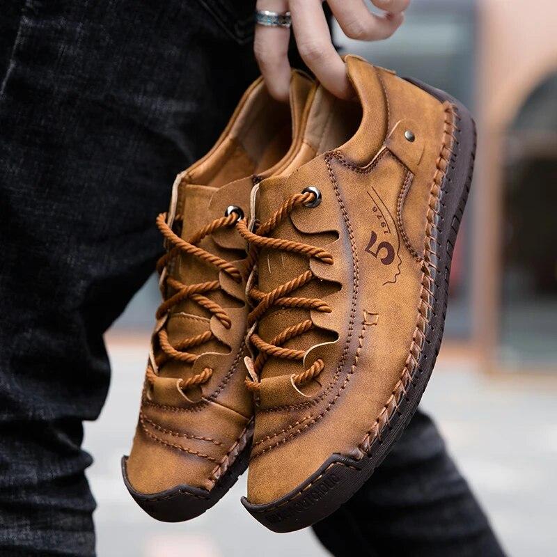 2025 Новые мужские кожаные повседневные туфли на открытом воздухе, удобные, высокого качества, модные, Sot Homme Cassis Anke, нескользящие, Fats Moccasin Trend