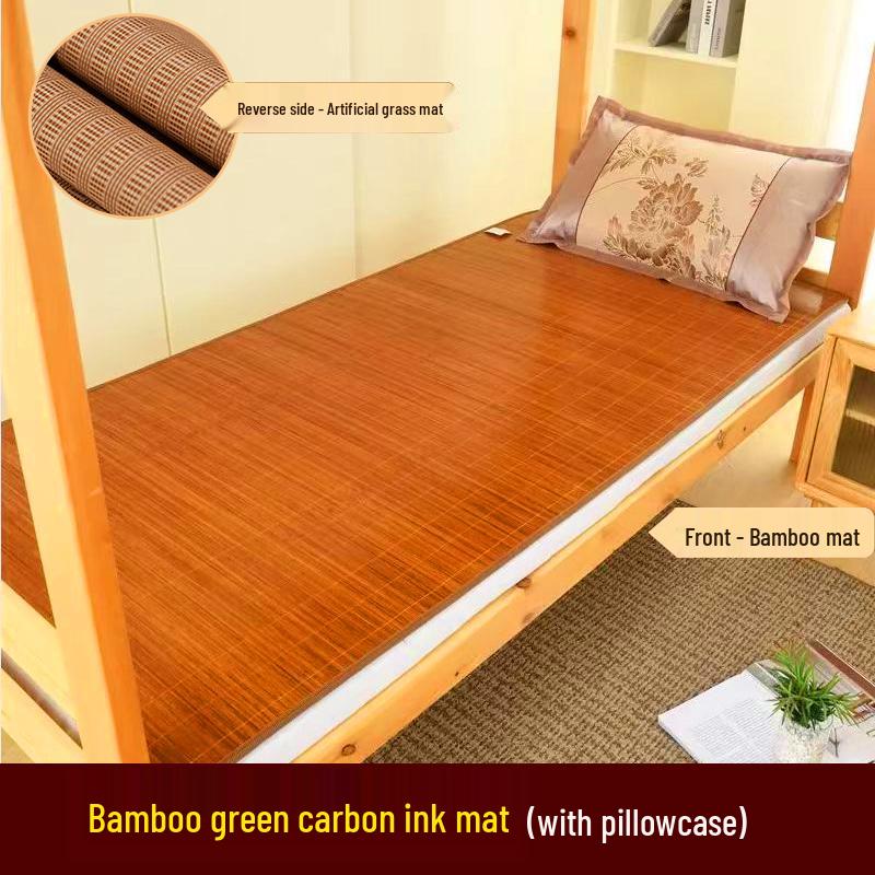 2026 New Model Foldable Bamboo Cool Mat: Ice Silk for Summer, Warm for Winter, Perfect for Dorm Use with Free Shipping