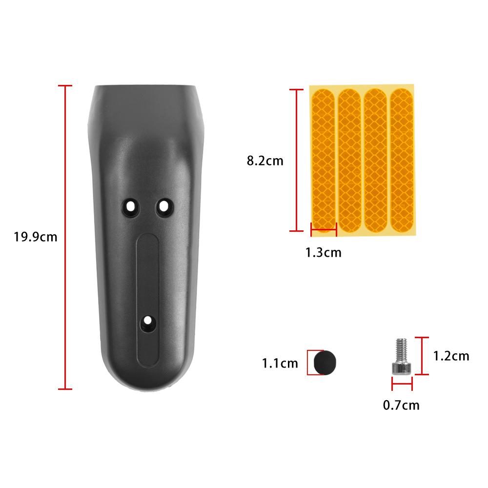 Наборы защитных чехлов на переднюю вилку для электрического скутера Ninebot Max G30 G30D, корпус переднего колеса со светоотражающими наклейками, винты, детали