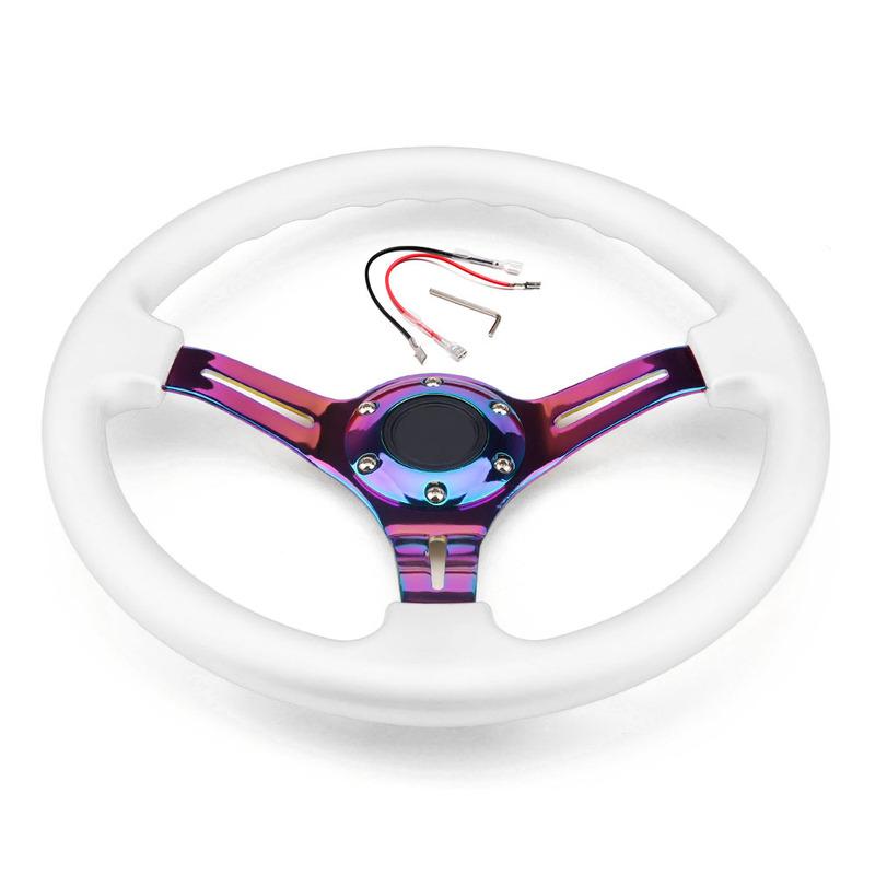 Universal Car Racing Steering wheels 14 inch 350mm 6-BOLT/ABS Deep Drifting