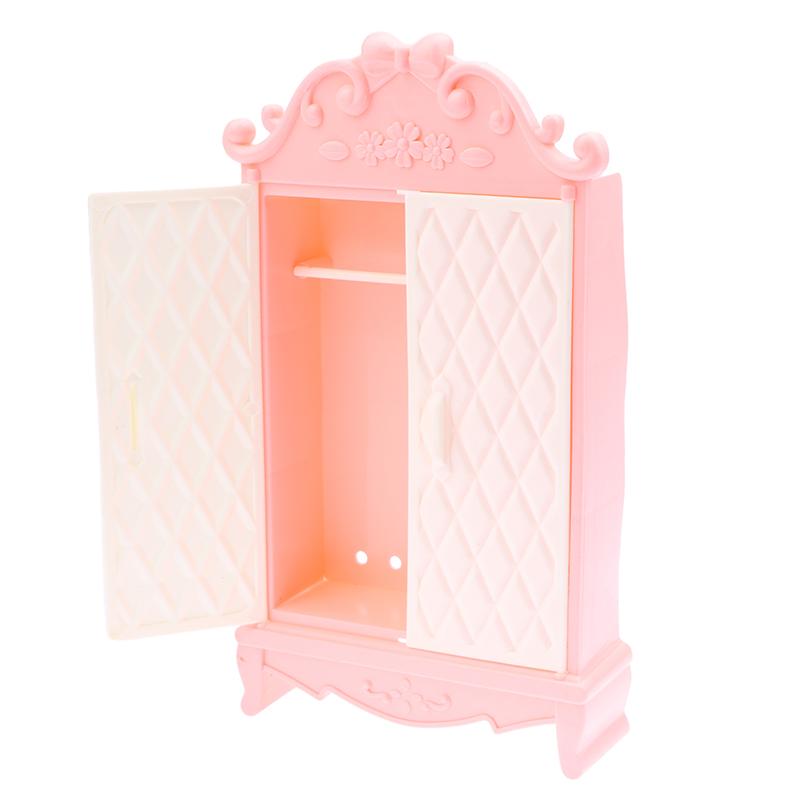 1:12 кукольных миниатюрных розовых шкафов для хранения вещей, шкафчиков, мебельных моделей, декора, игрушечных кукольных домиков, аксессуаров